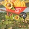Glitzhome® 2.5ft. Fall Metal Wheel Barrow Pumpkin Yard Stake